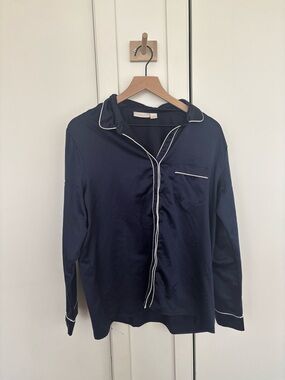 Nordstrom Navy Satin PJ set